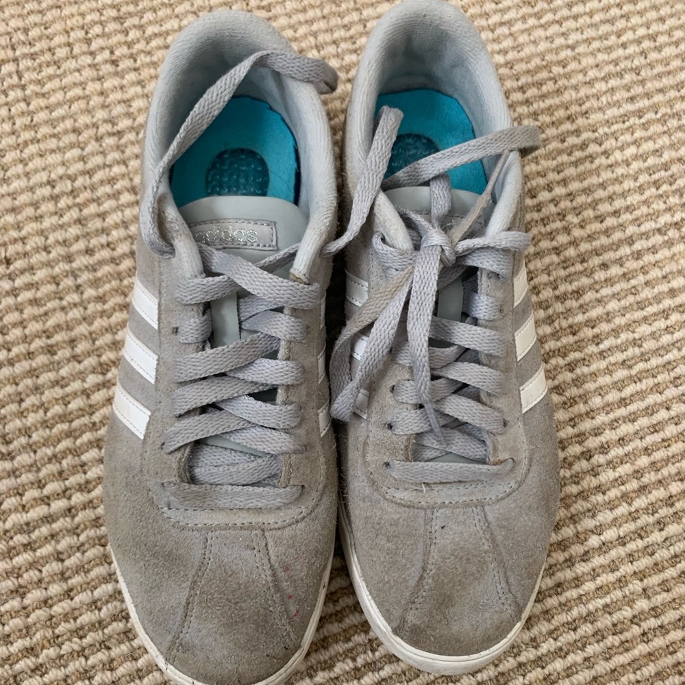 Grey Adidas Superstars